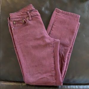 Ralph Lauren Navy & Red Striped Skinny Jeans - sz2